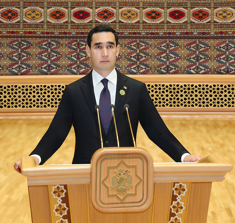 Türkmenistanyň Prezidenti Serdar Berdimuhamedowyň Türkmenistanyň Halk Maslahatynyň mejlisindäki ÇYKYŞY